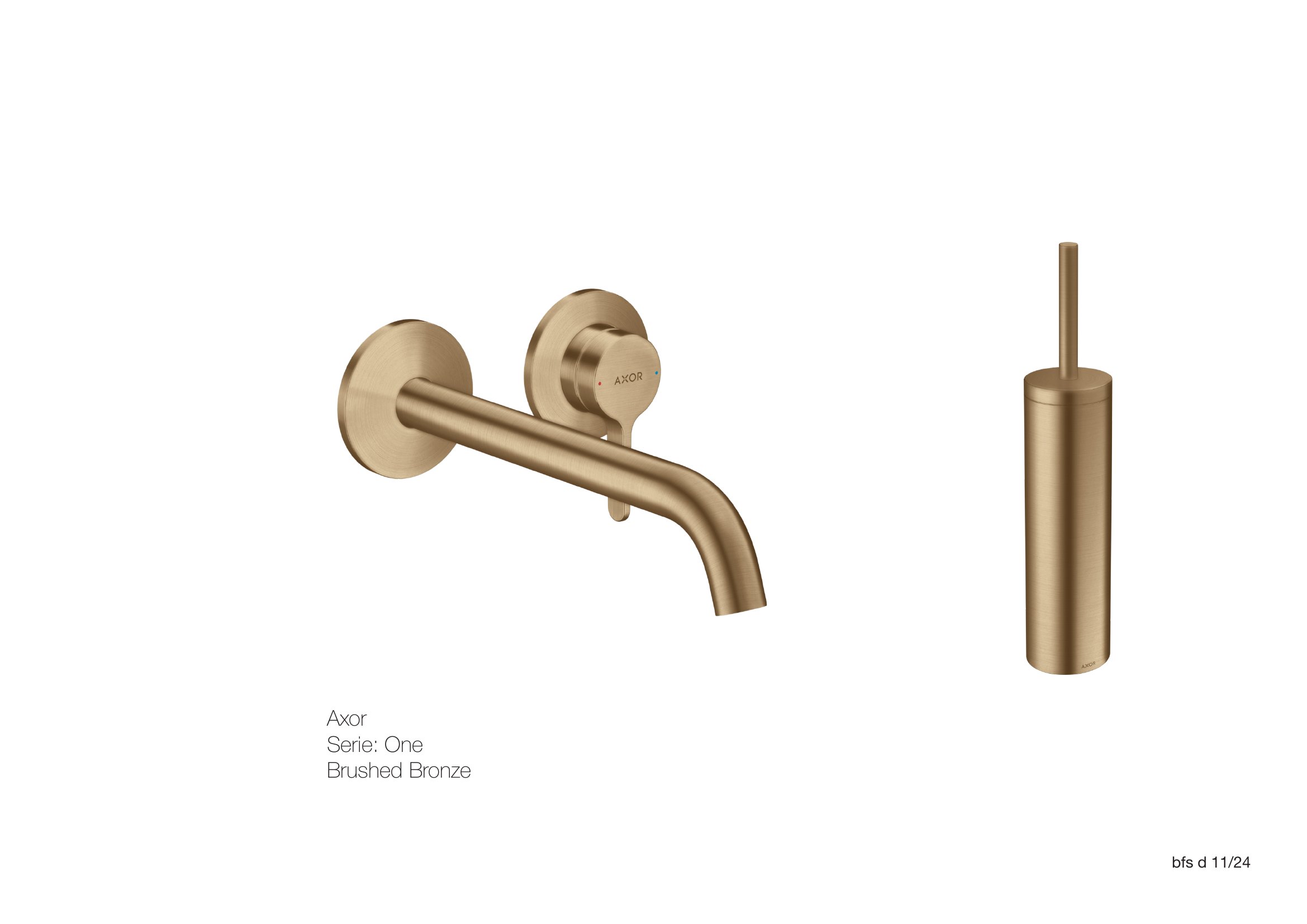 Axor One Armaturen in Brushed Bronze