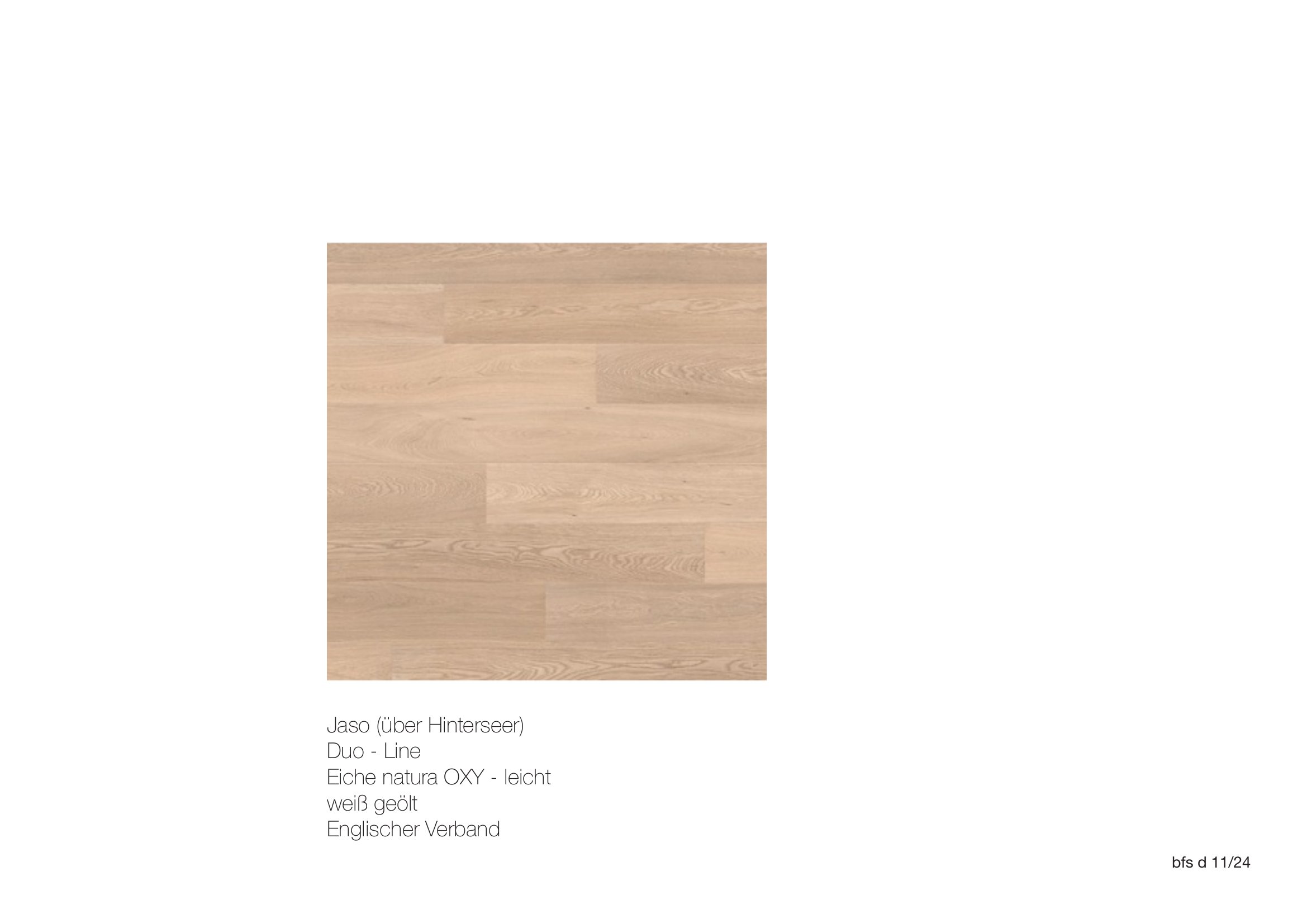 Jaso Eiche natura Parkett im Englischen Verband